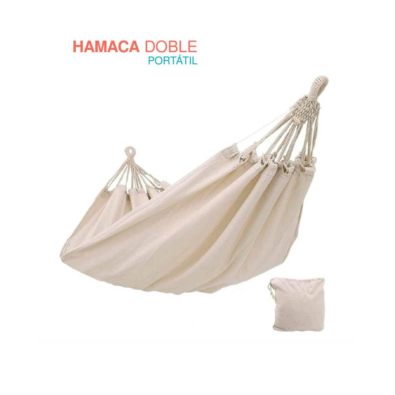 Hamaca Doble Beige