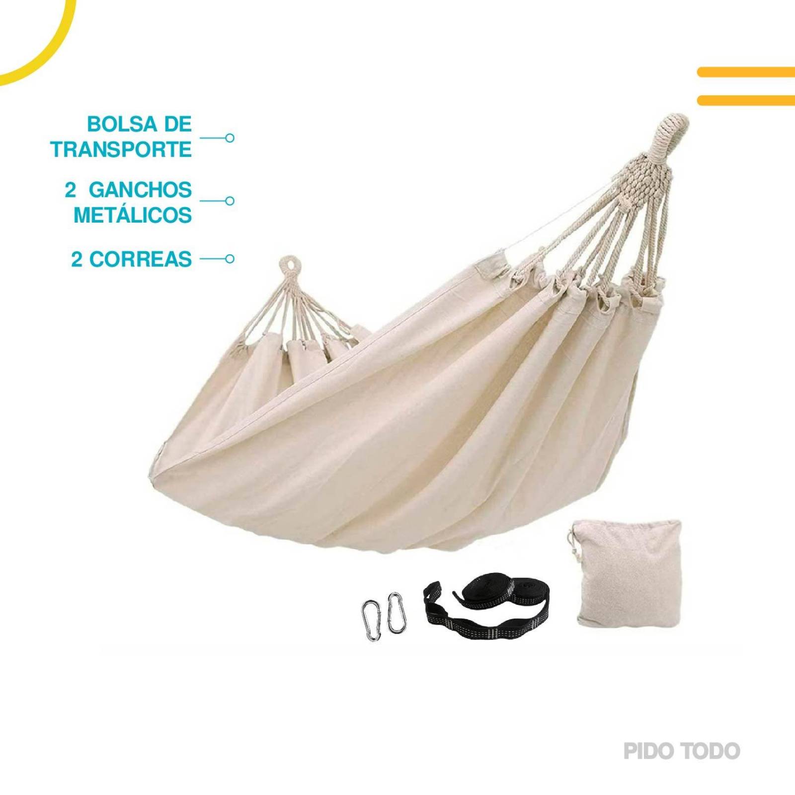 Hamaca Doble Beige