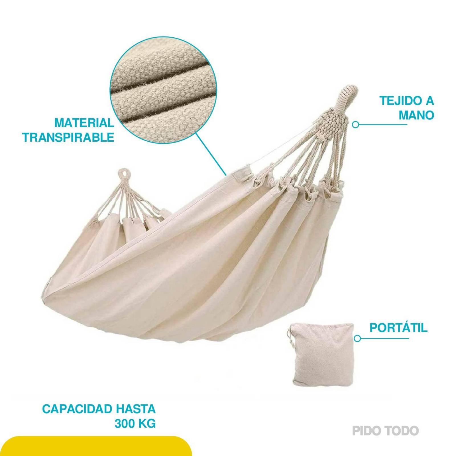 Hamaca Doble Beige