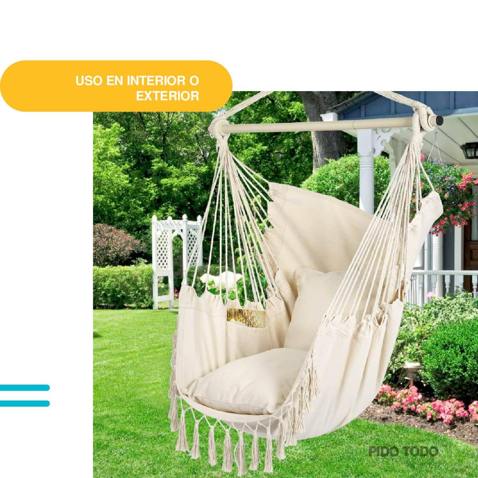 Hamaca colgante Blanco