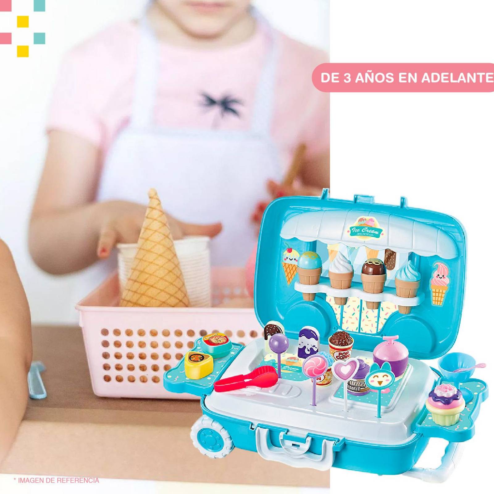 Set Estuche de juguete Haciendo Helados 