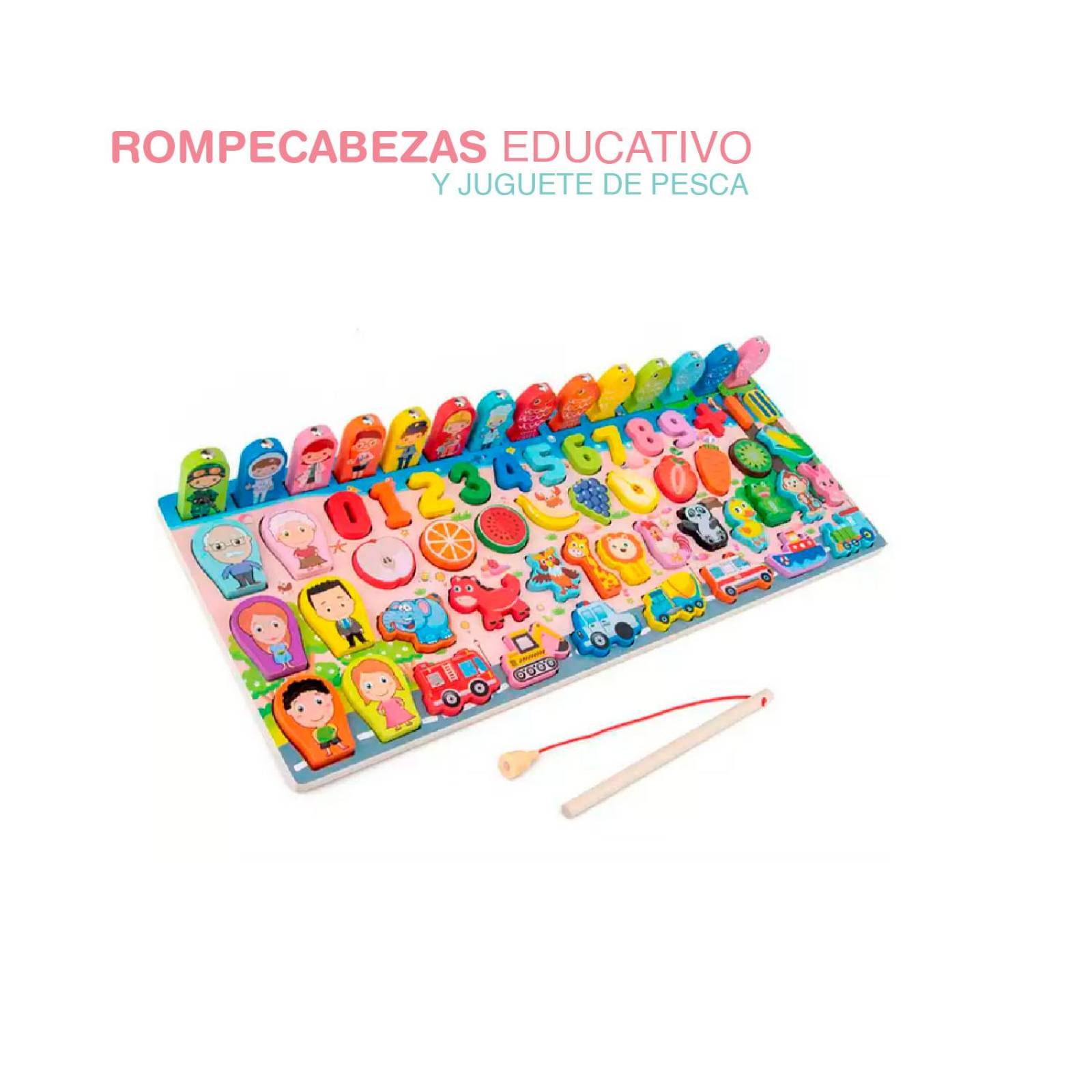 Rompecabezas Sensorial Montessori con pesca 