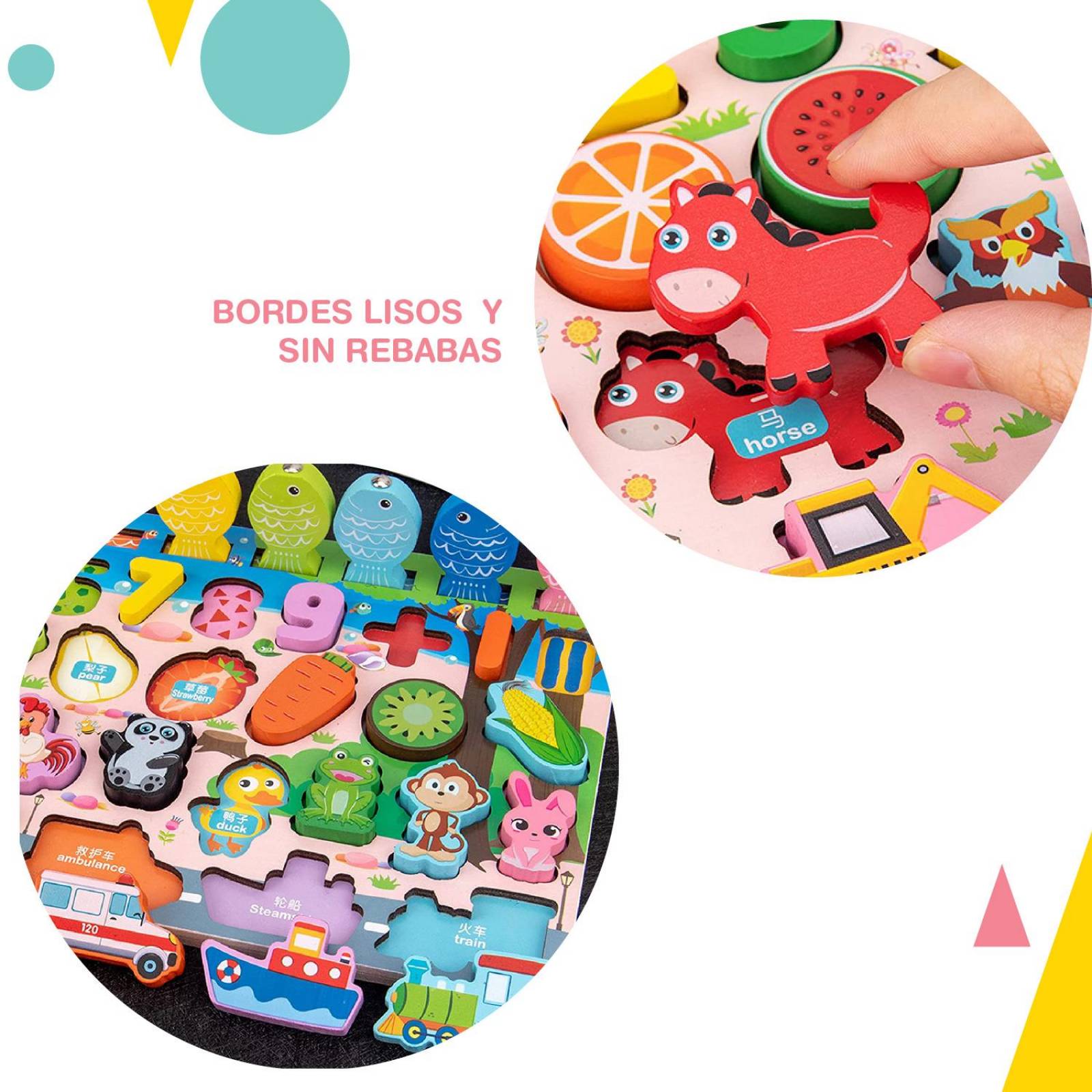 Rompecabezas Sensorial Montessori con pesca 