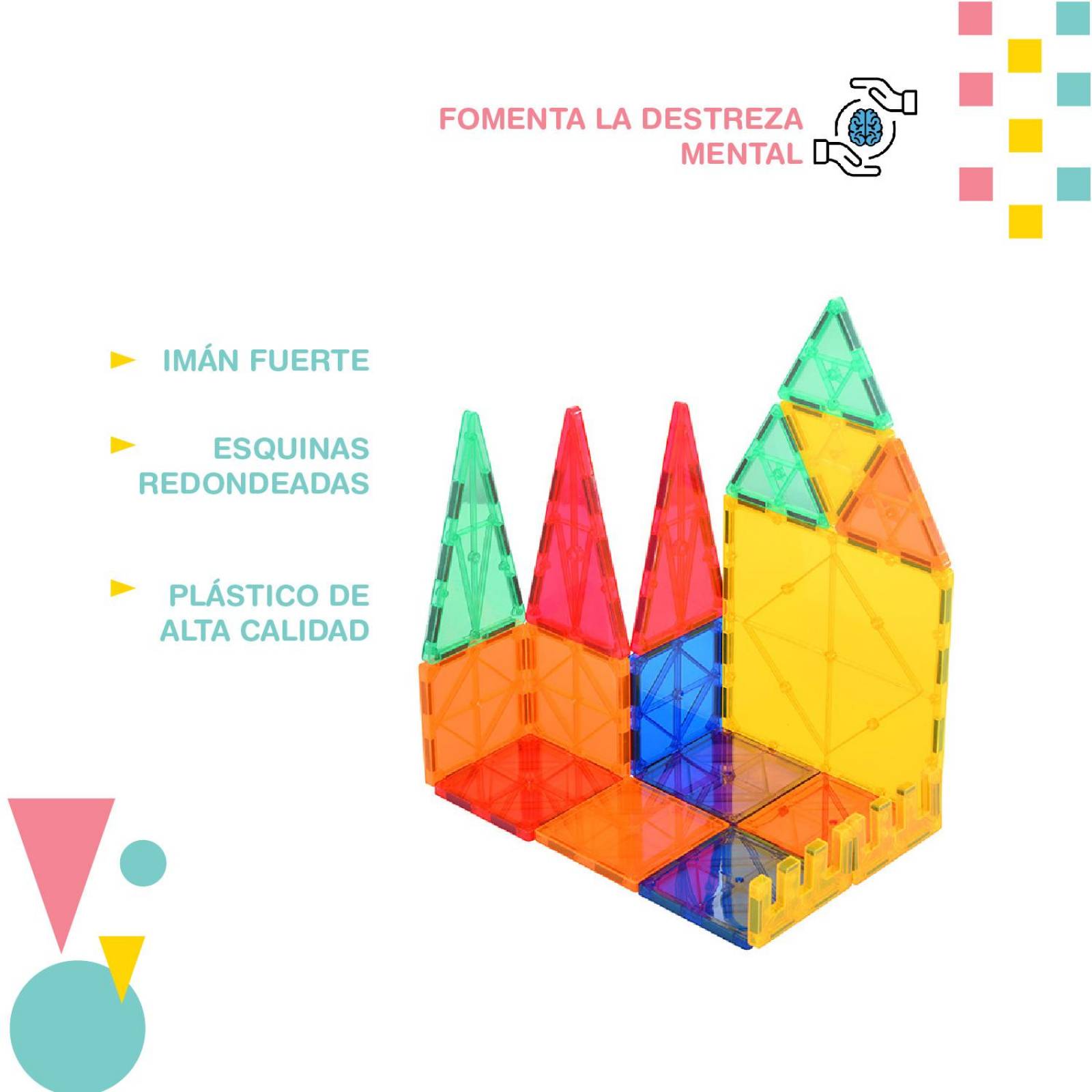 Bloques Magnéticos de Colores set 48 piezas