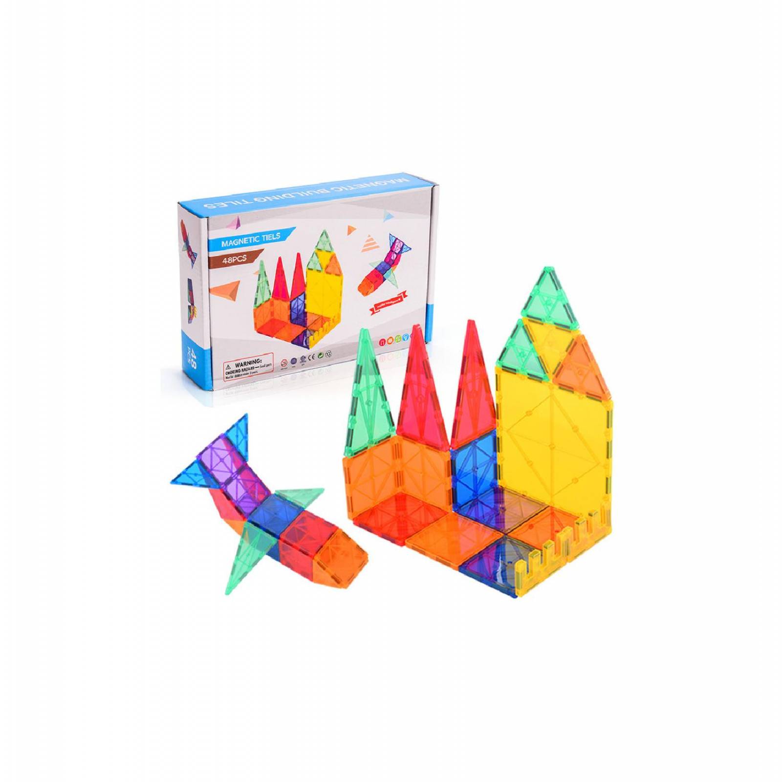 Bloques Magnéticos de Colores set 48 piezas