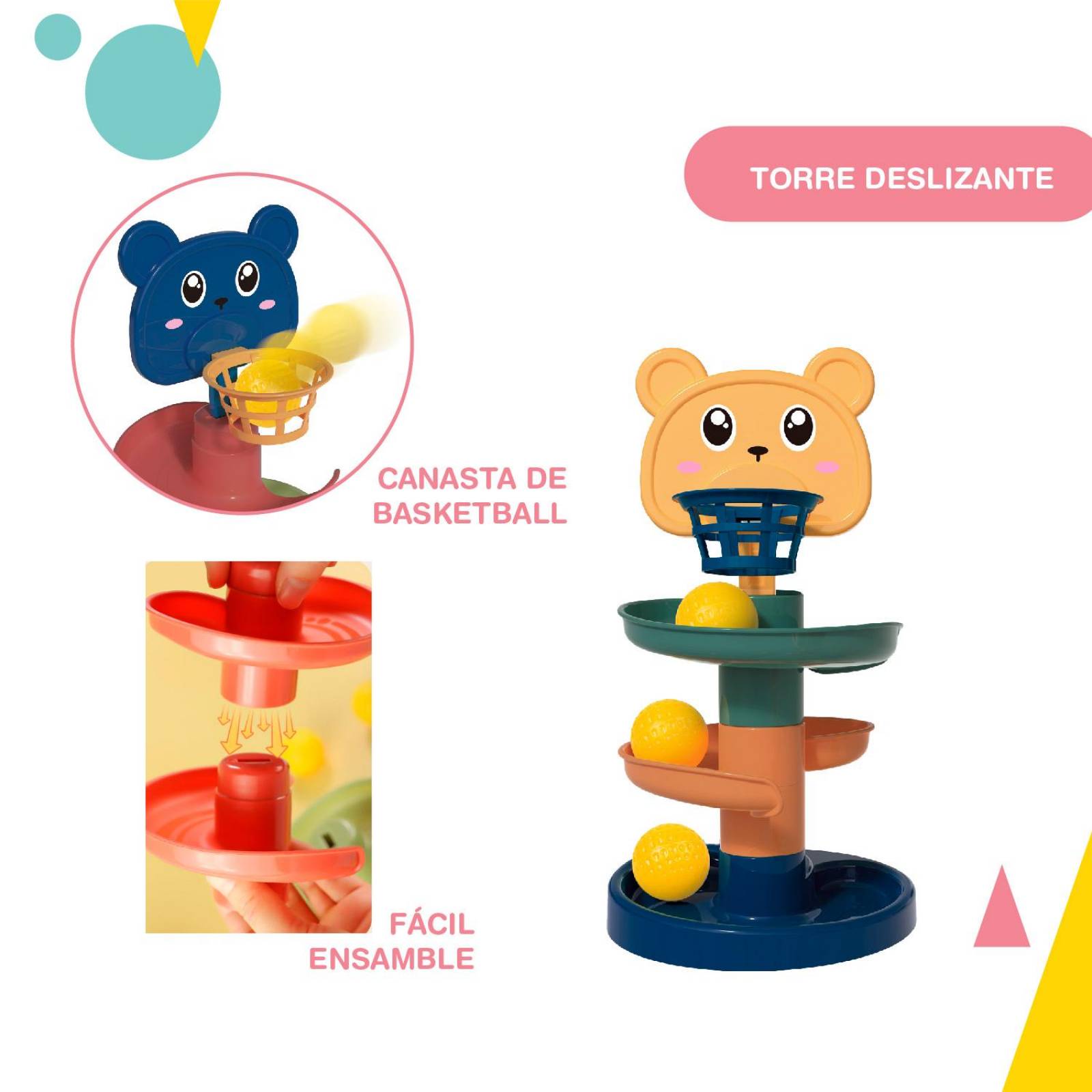 2-1 Anillos Apilables Juguete Sensorial Montessori 