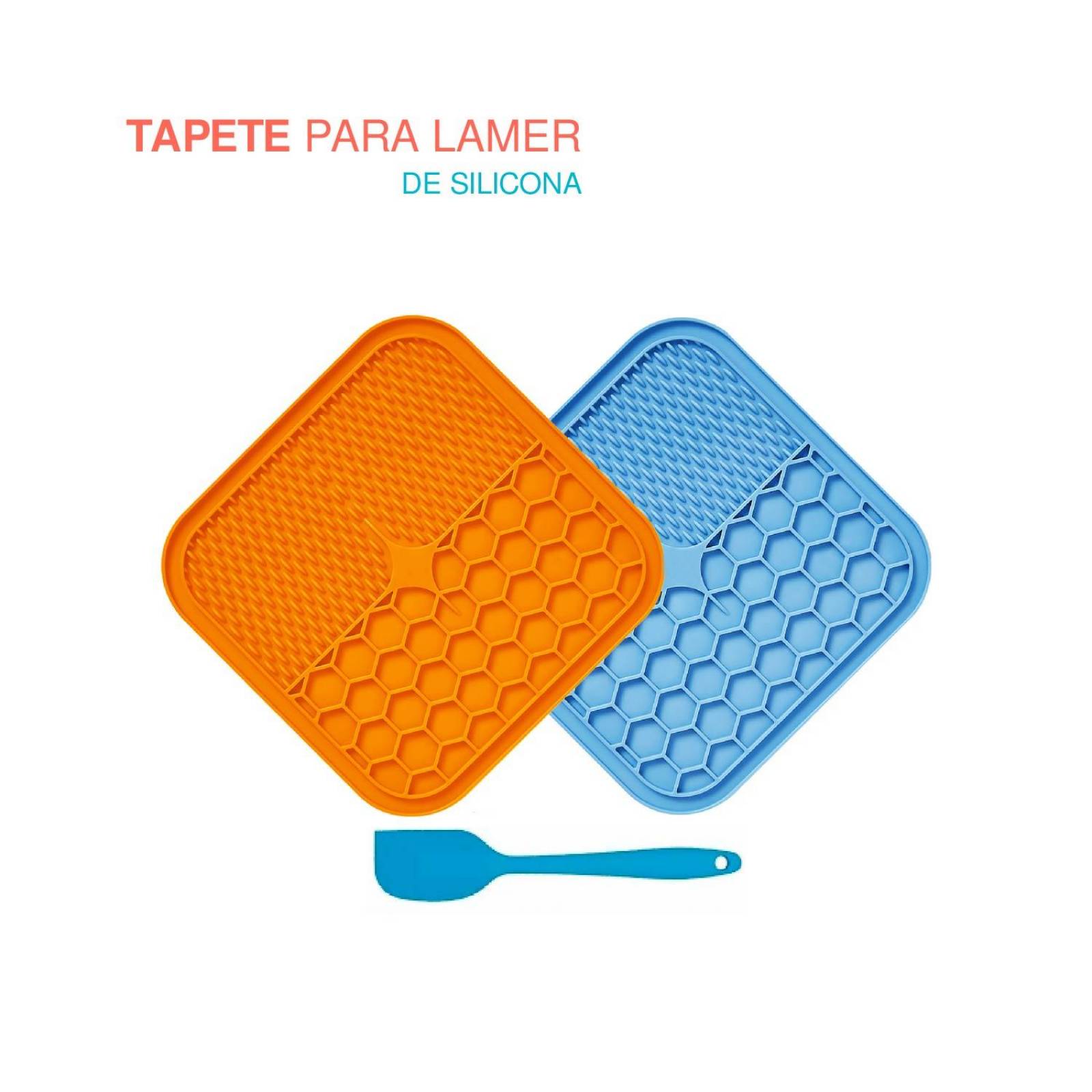 tapete de silicon para lamer para perro set 3 pzs 