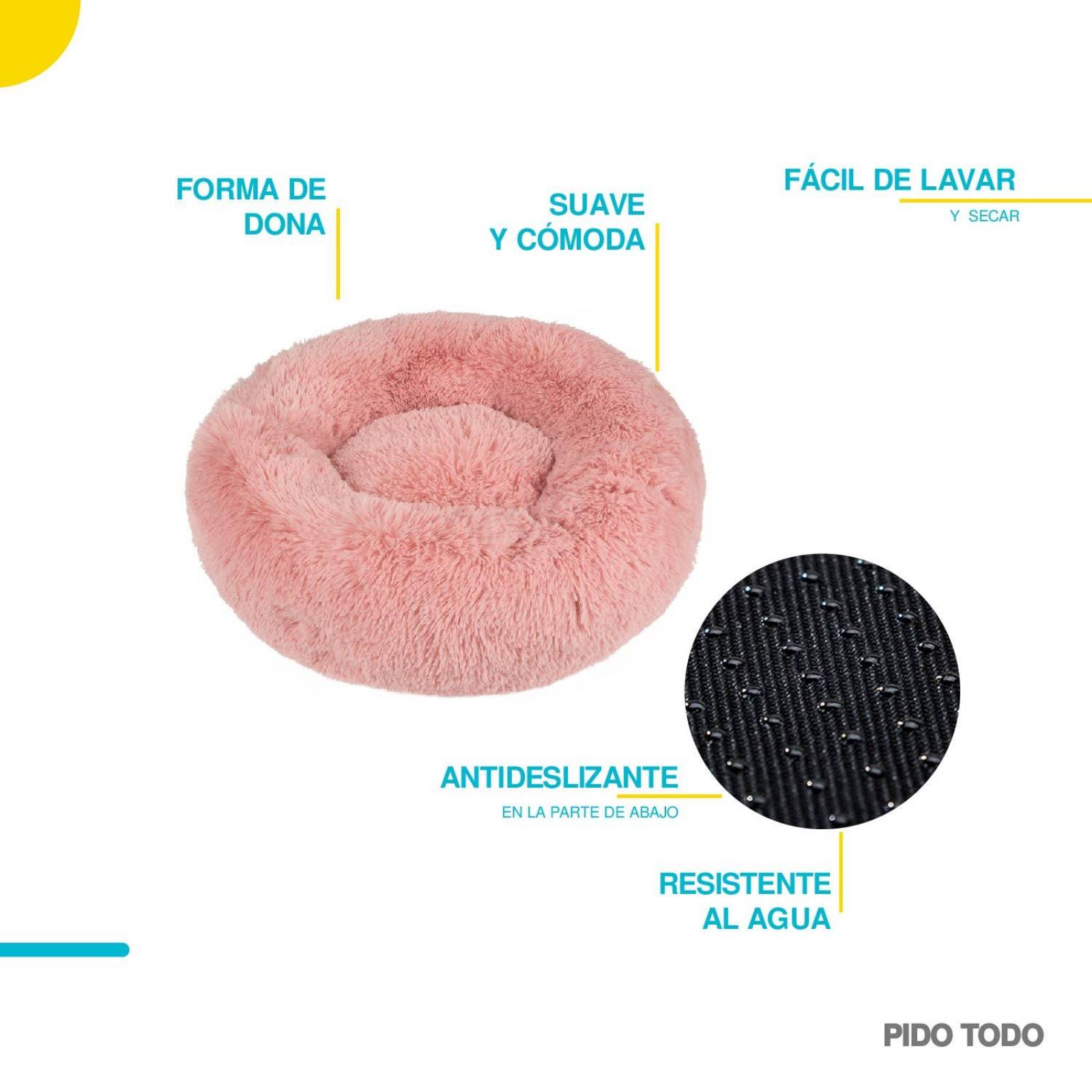 Puff - Cama Pet Puff Grande Cómoda Resistente y Fácil de Lavar