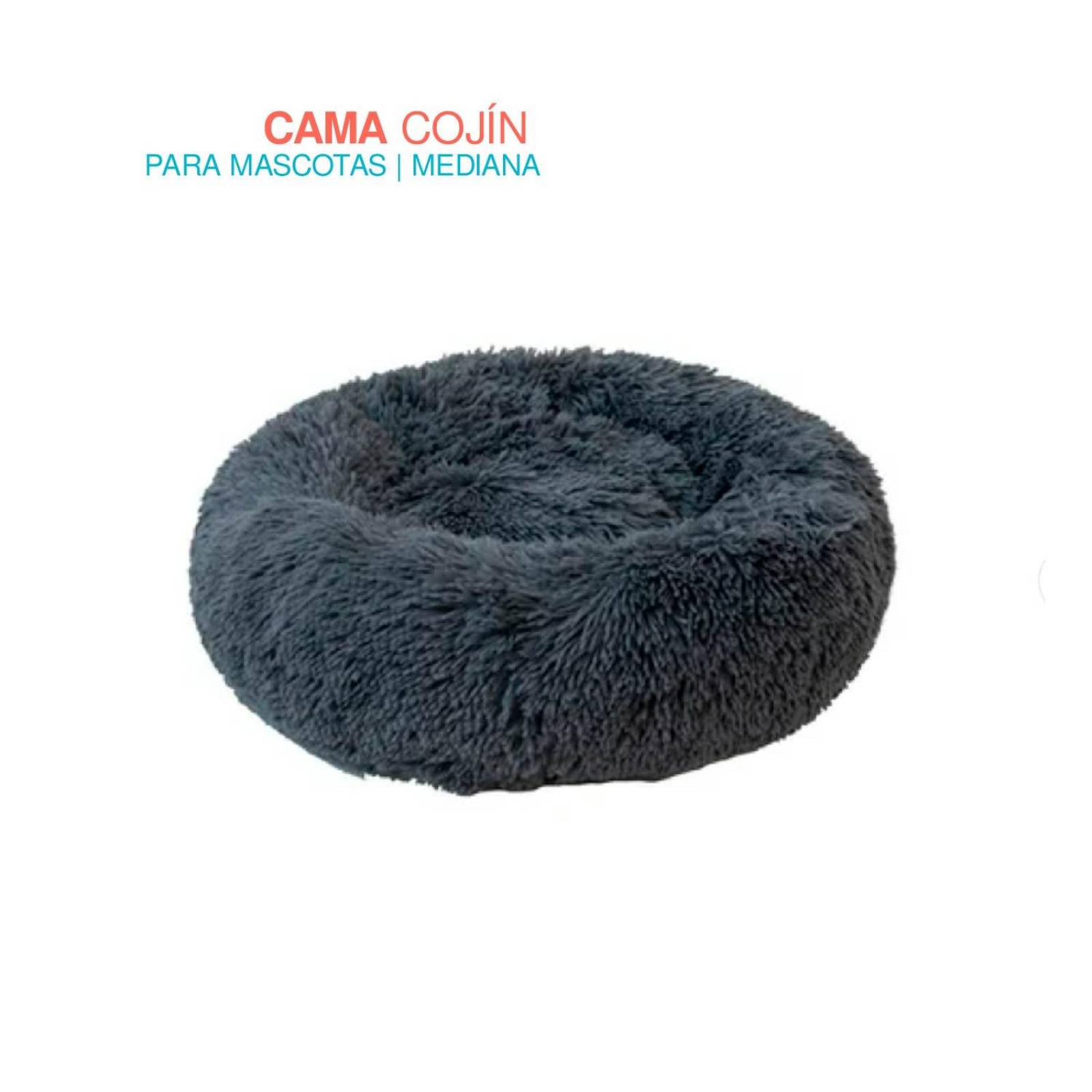 cama tipo puff para mascota 80cm Gris