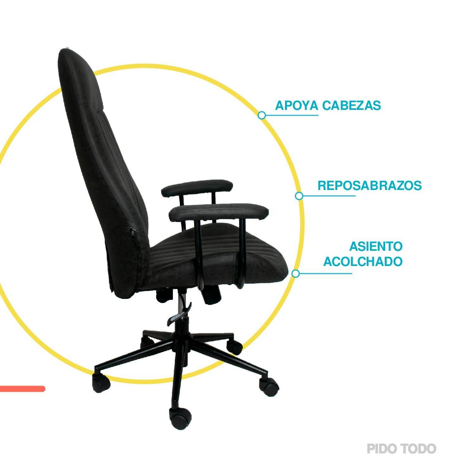 SILLA EJECUTIVA ALPHA Gris