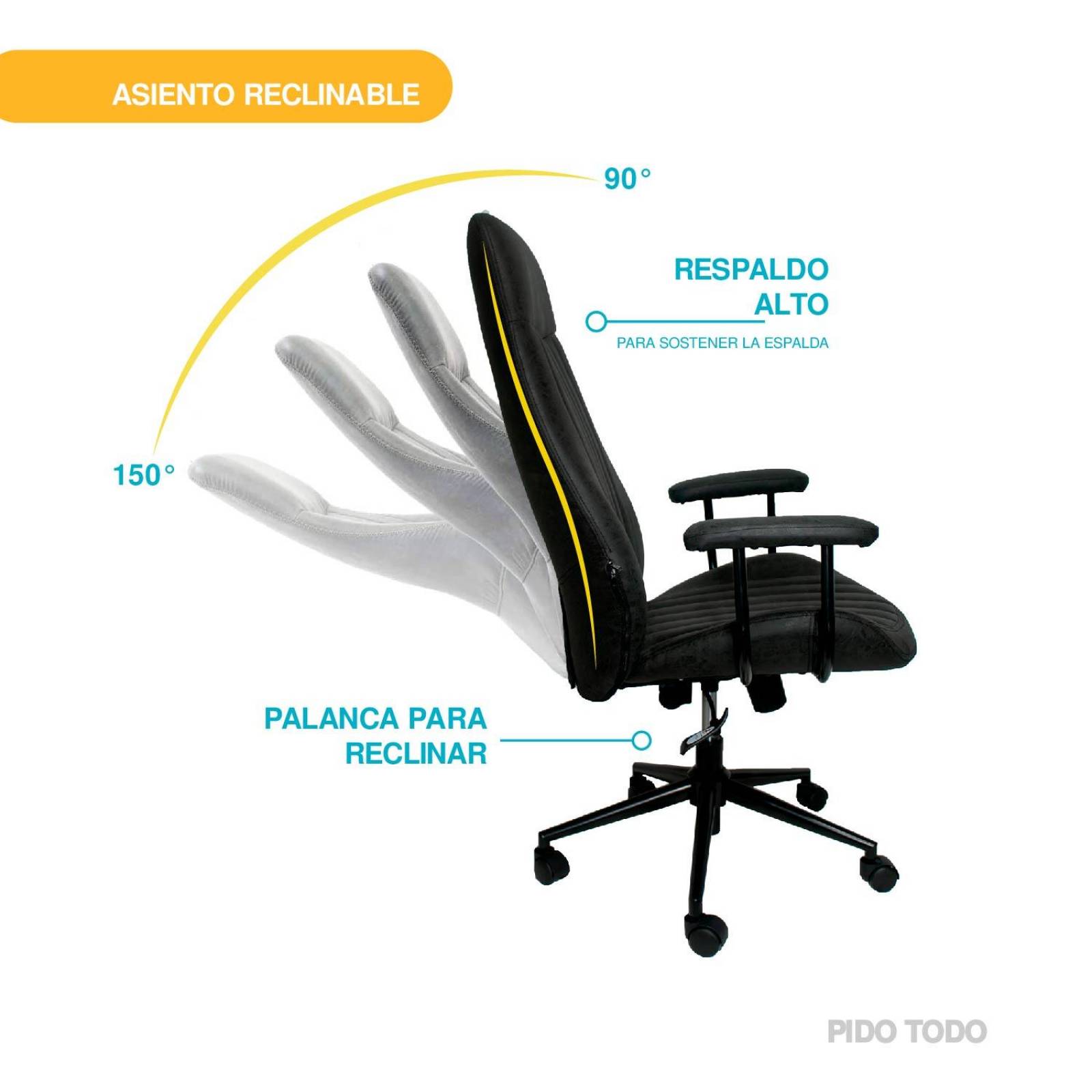 SILLA EJECUTIVA ALPHA Gris