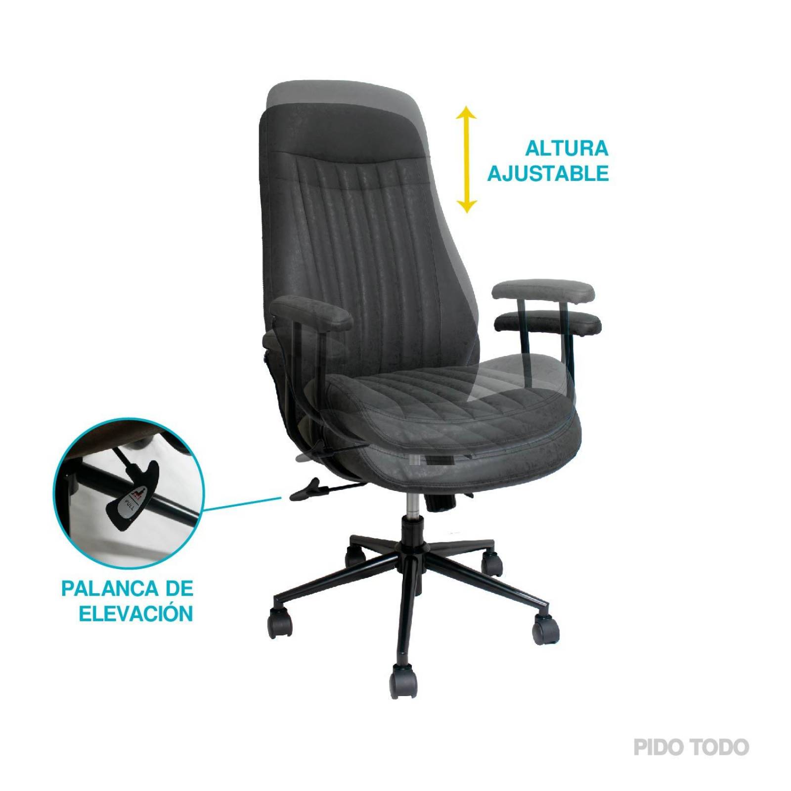SILLA EJECUTIVA ALPHA Gris