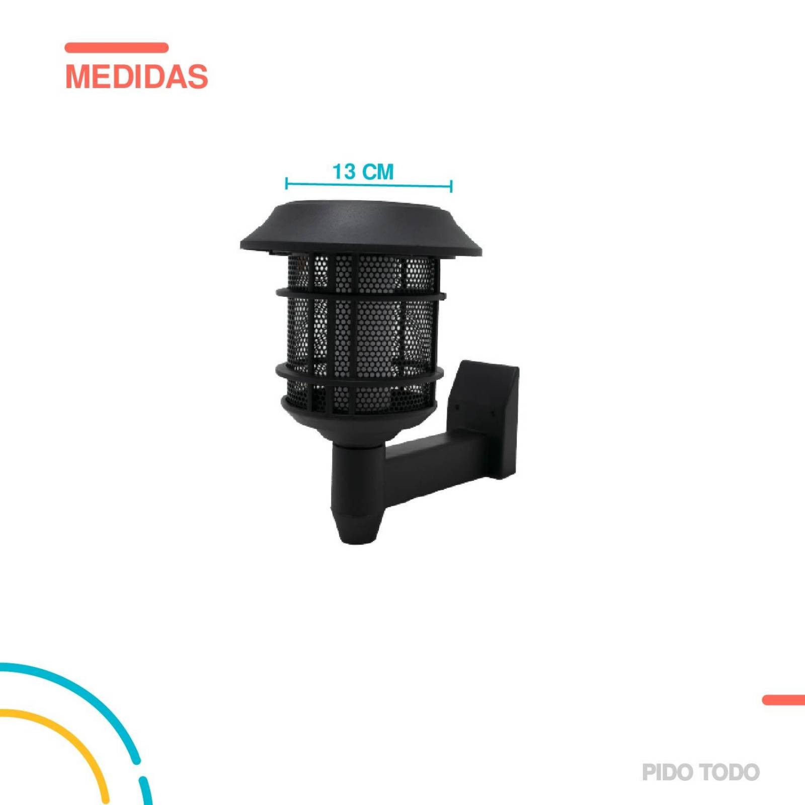 ESTACAS LED SOLAR  4 EN 1 Negro