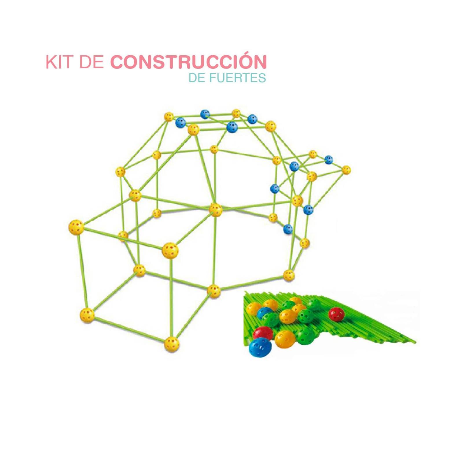 Estructura para Armar Tipo Fuerte set 88 piezas 