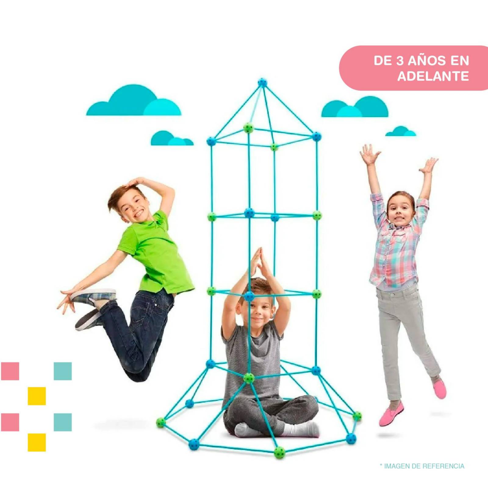 Estructura para Armar Tipo Fuerte set 88 piezas 