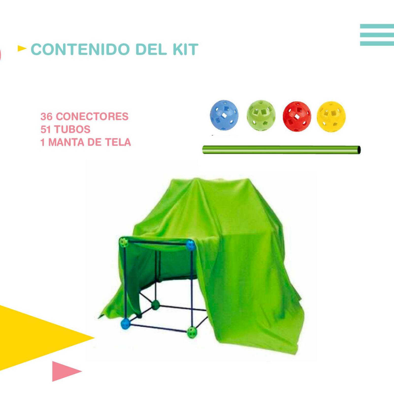 Estructura para Armar Tipo Fuerte set 88 piezas 