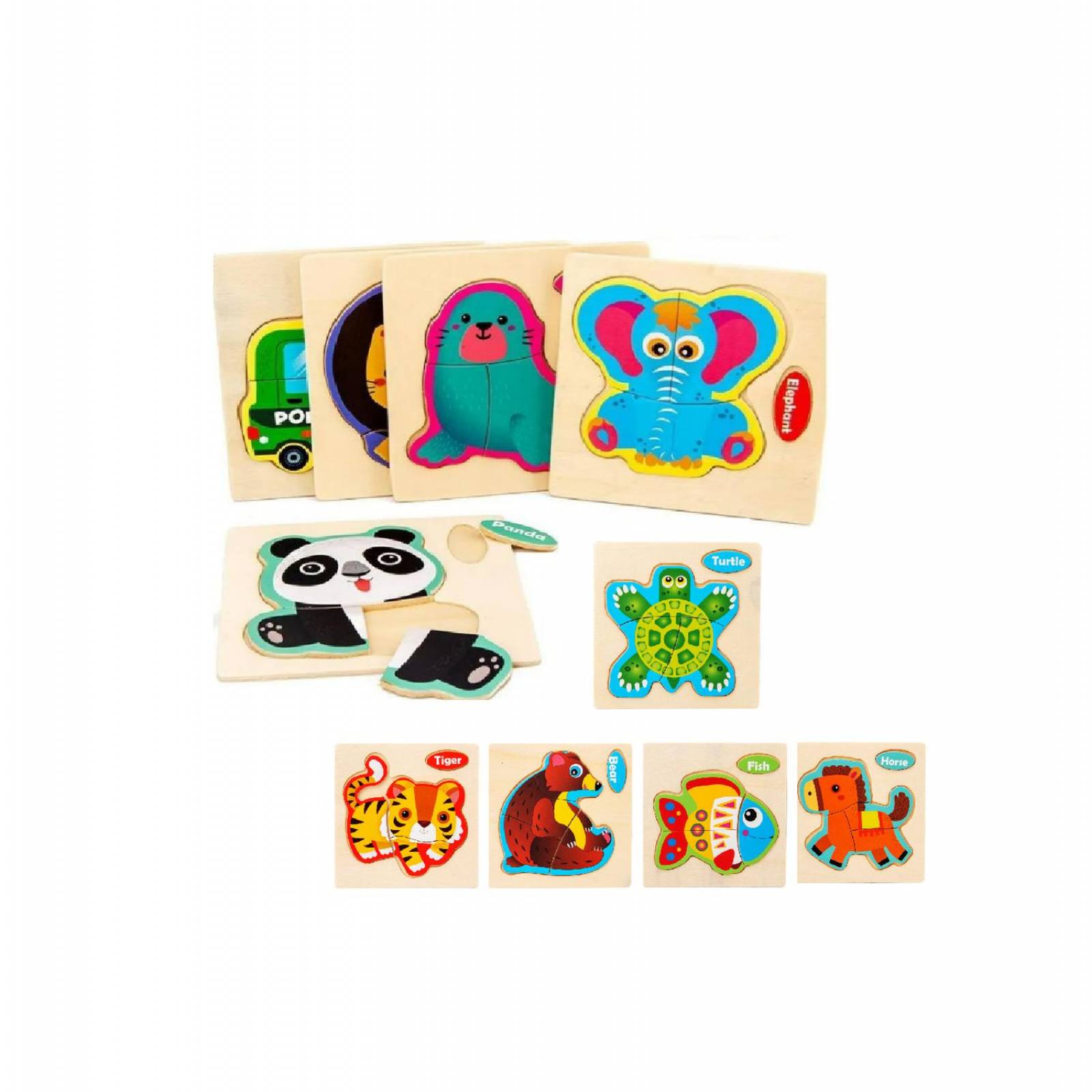 Rompecabezas de animales variados