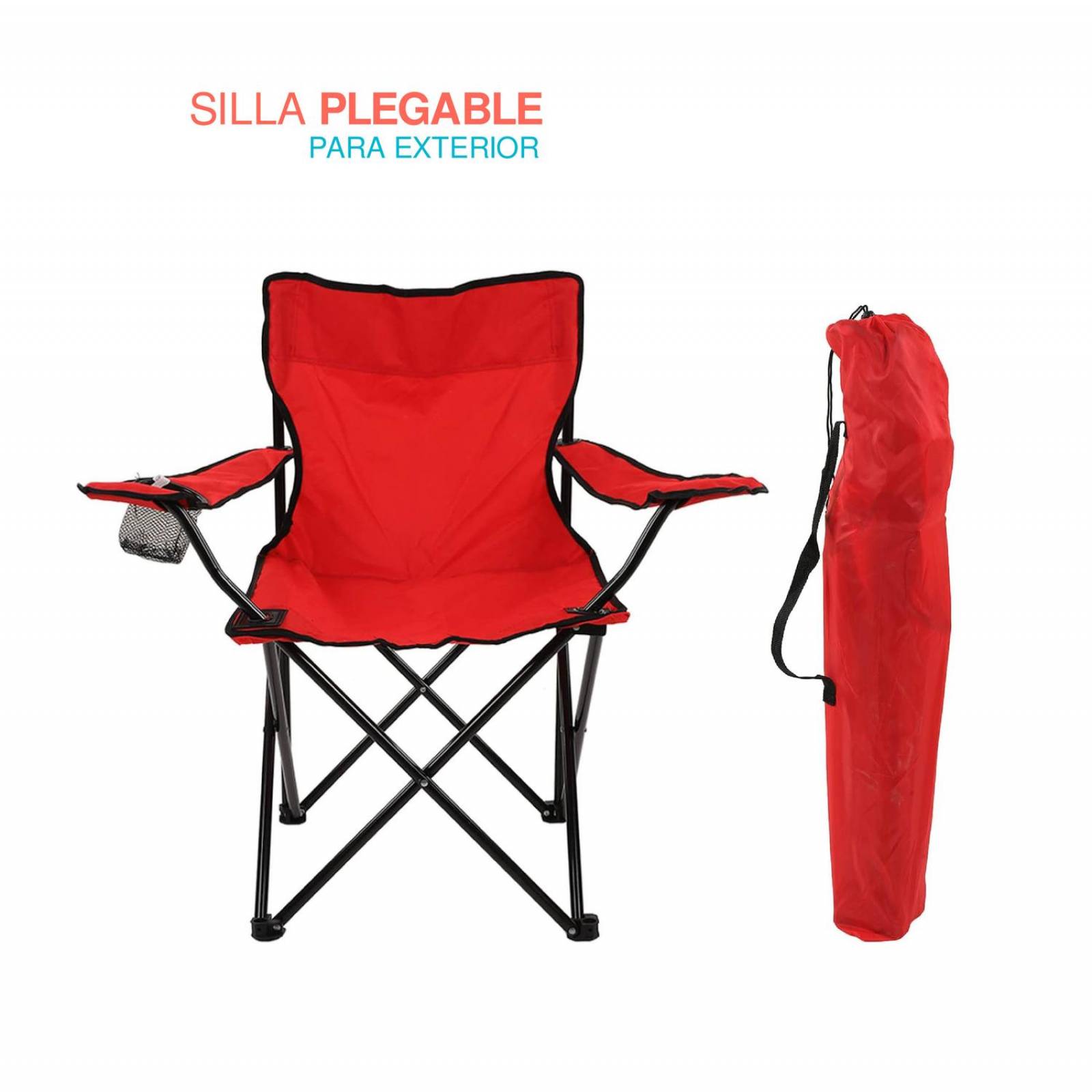 Silla Plegable Rojo