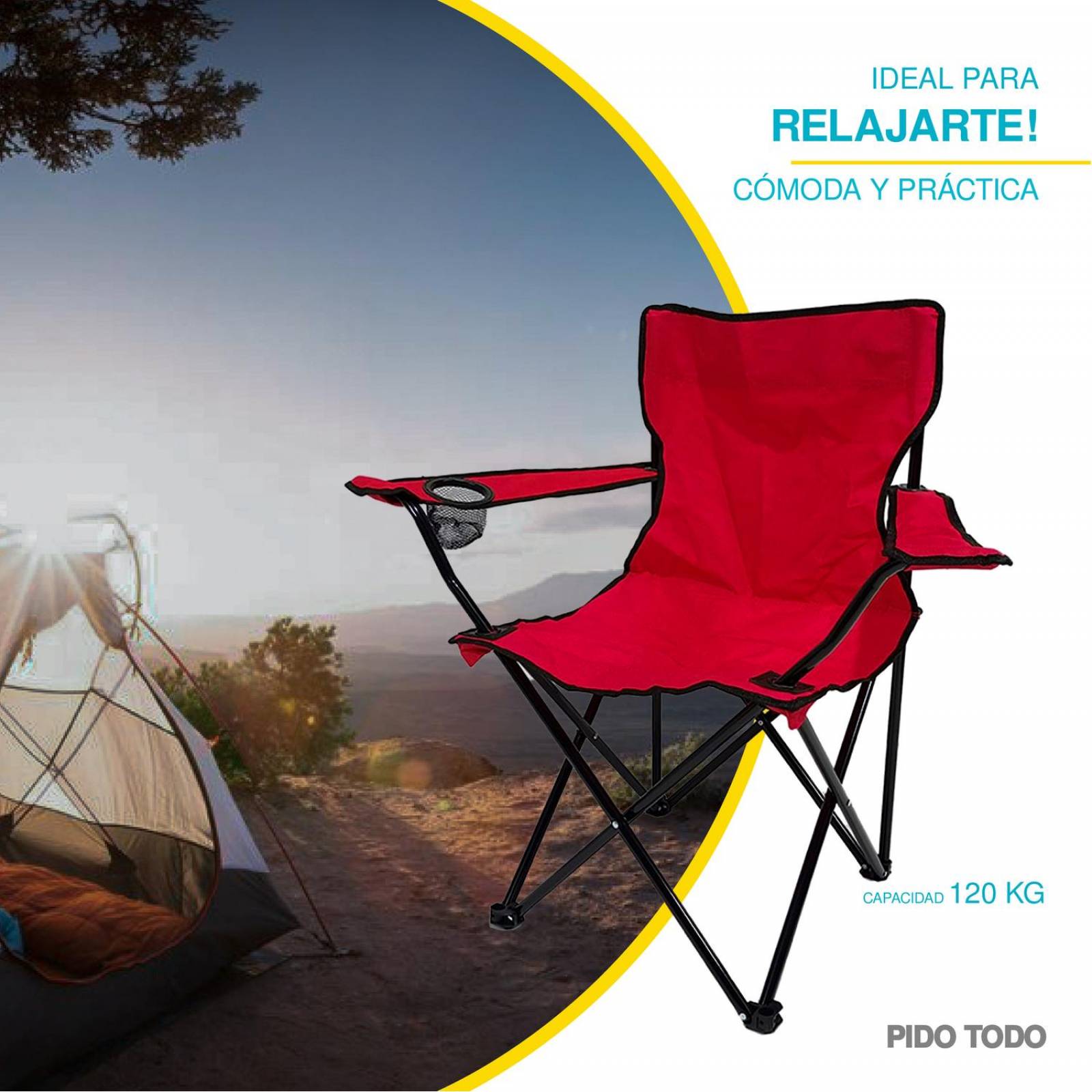 Silla Plegable Rojo