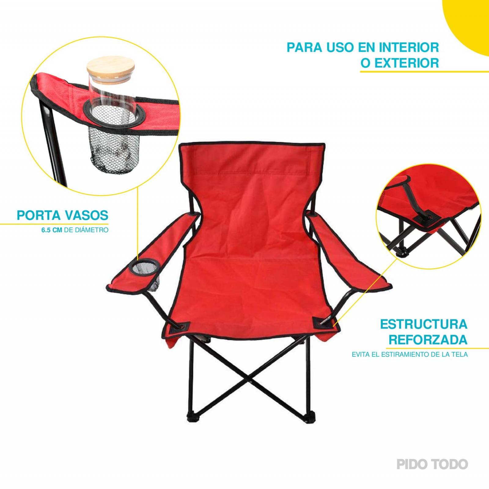 Silla Plegable Rojo