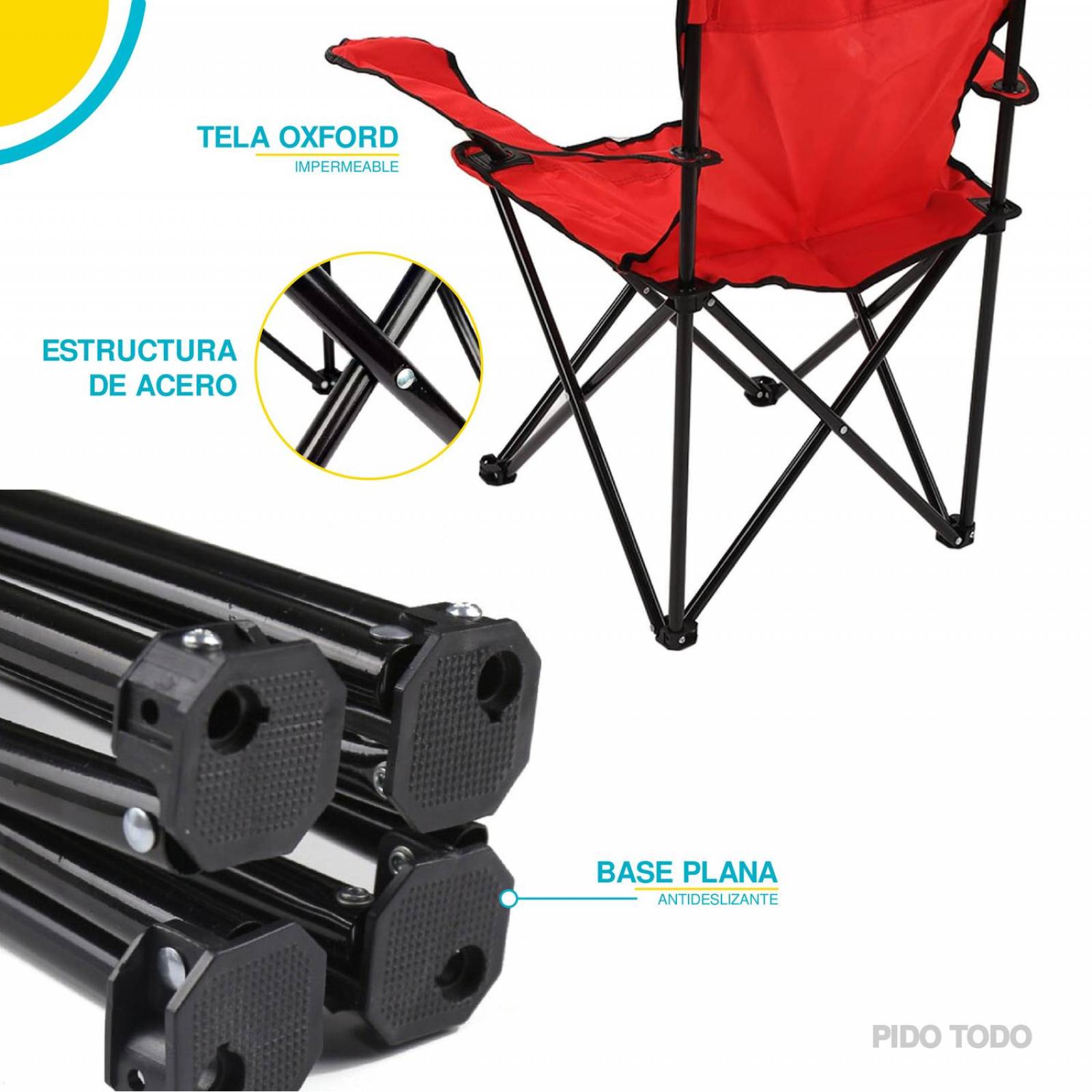 Silla Plegable Rojo