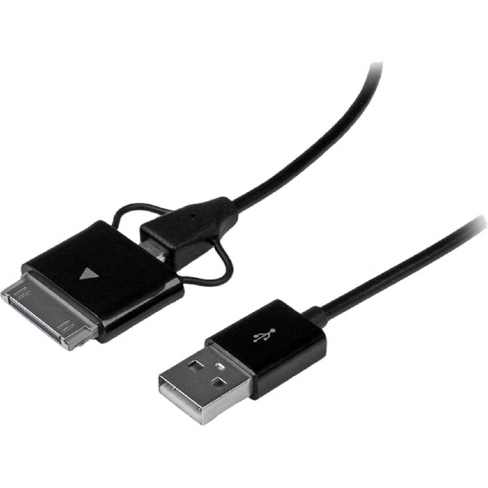 StarTechcom Conector de base Samsung Galaxy Tab o cable micro USB a USB de 065 m (2 pies)
