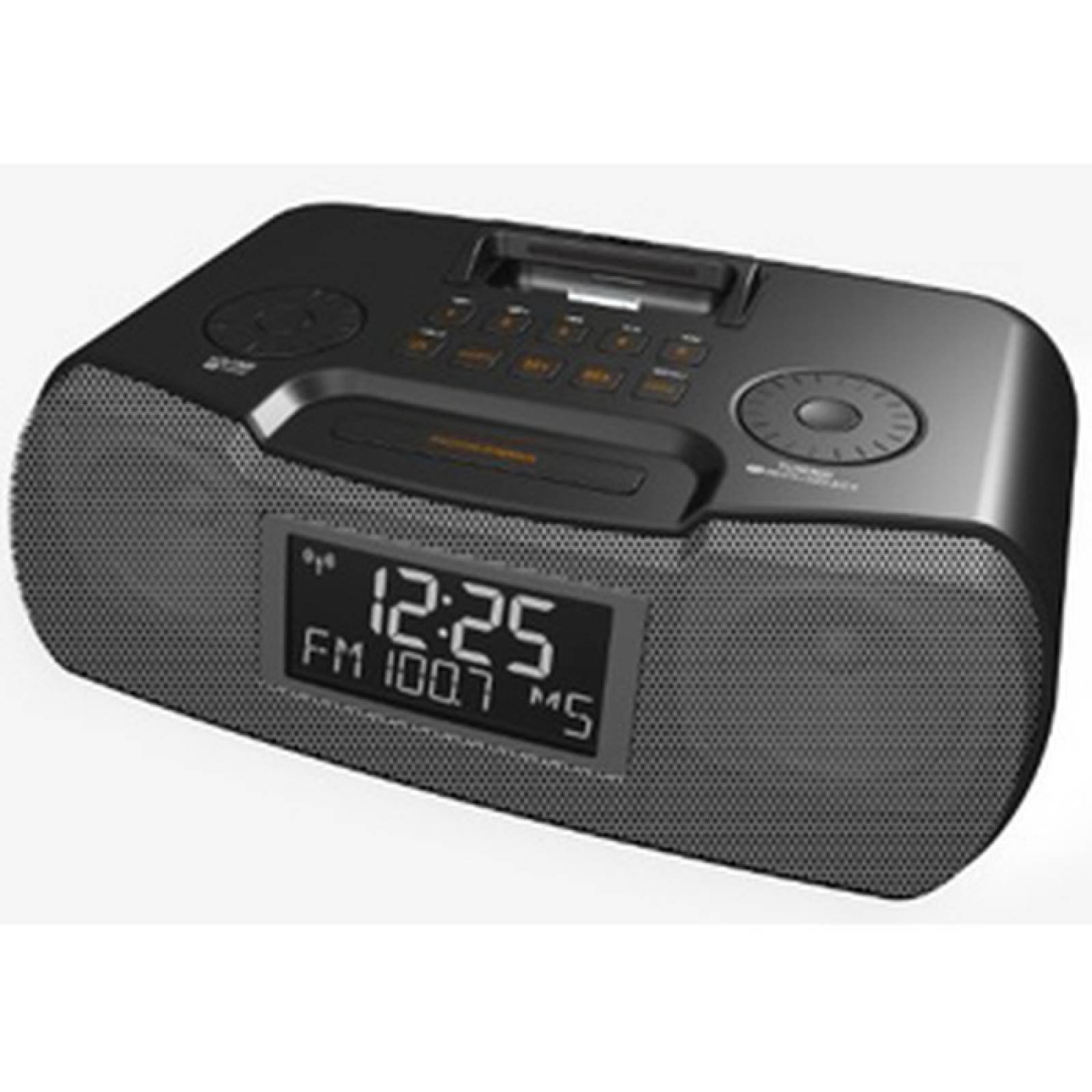 Radio reloj de escritorio Sangean RCR10  8 W RMS  Estreo  Interfaz Apple Dock