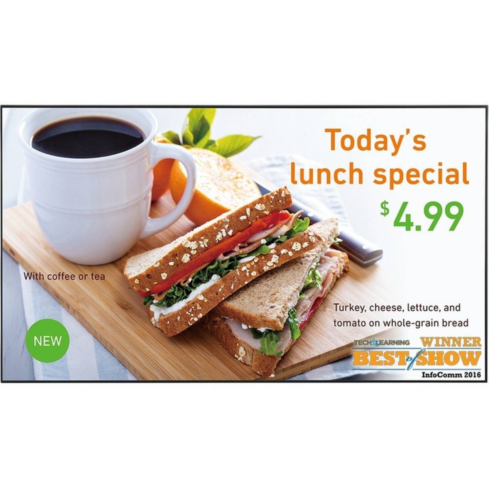 Pantalla de sealizacin digital Sharp PNR556