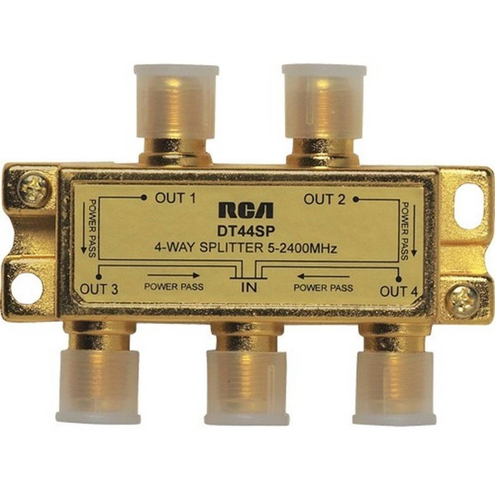 RCA 4  Way 24 Ghz Splitter bidireccional