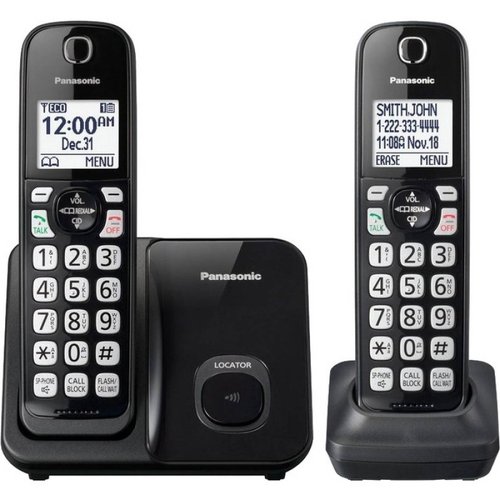 Telfono inalmbrico Panasonic KXTGD512B DECT 60 a 190 GHz  Negro