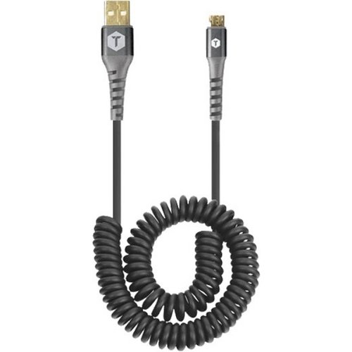 Cable USB de 10 392 amperios en espiral para trabajo pesado de Mizco Micro USB