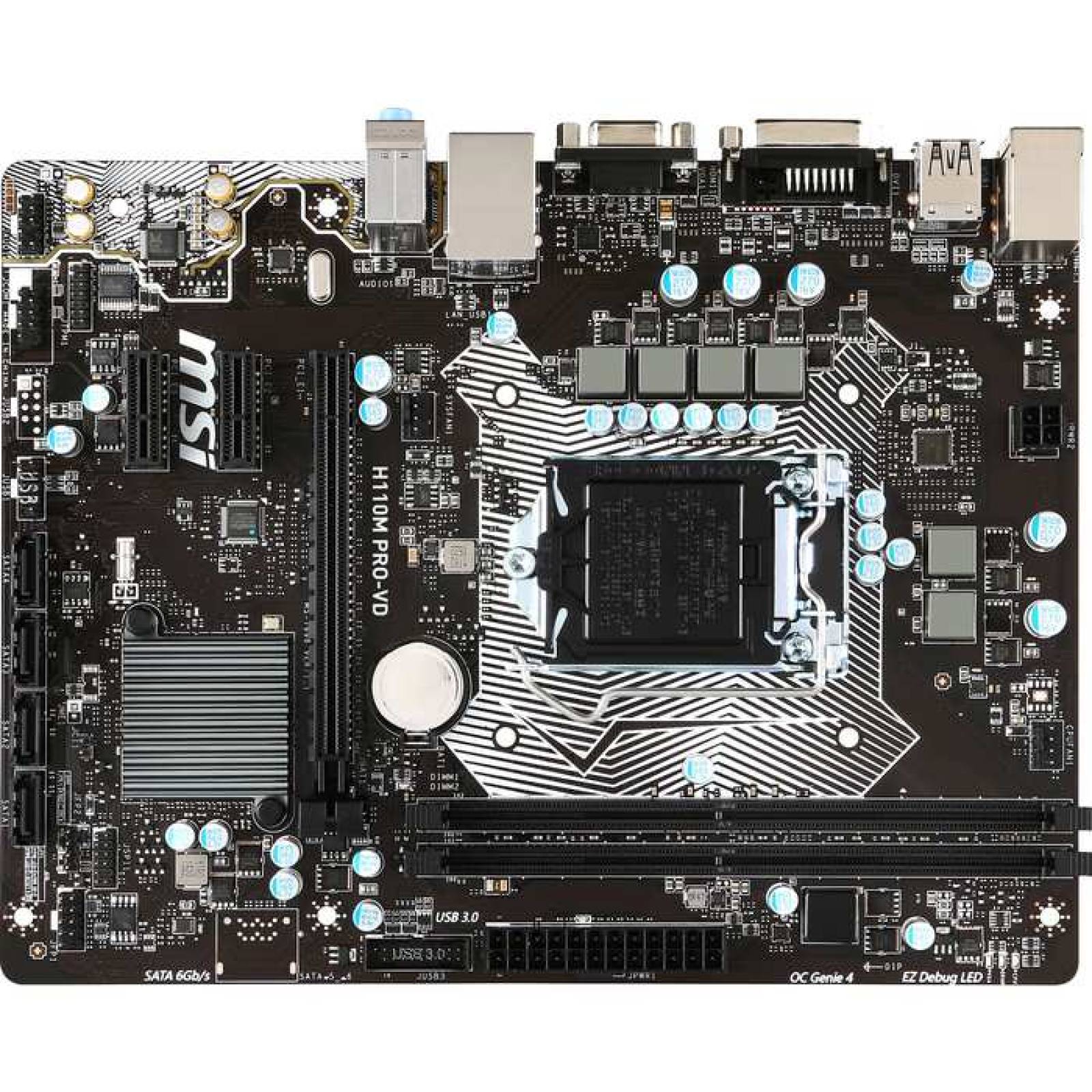 Placa madre de escritorio MSI H110M PROVD Chipset Intel Socket H4 LGA1151