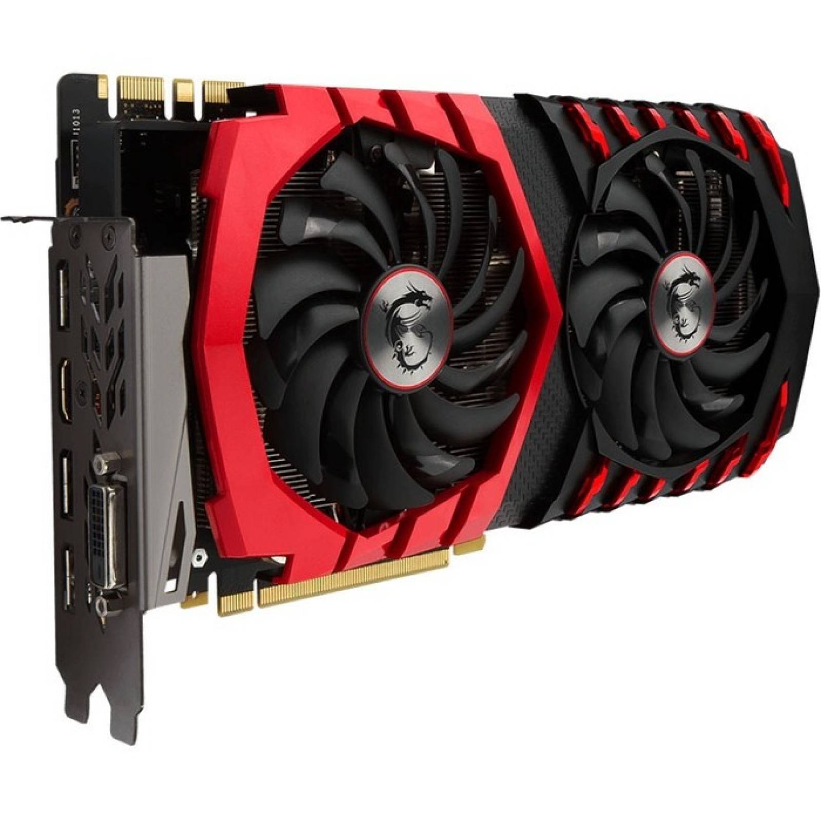 Tarjeta grfica GeForce GTX 1080 MSI GTX 1080 GAMING X 8G  Ncleo de 171 GHz  Reloj Boost de 185 GHz  8 GB GDDR5X