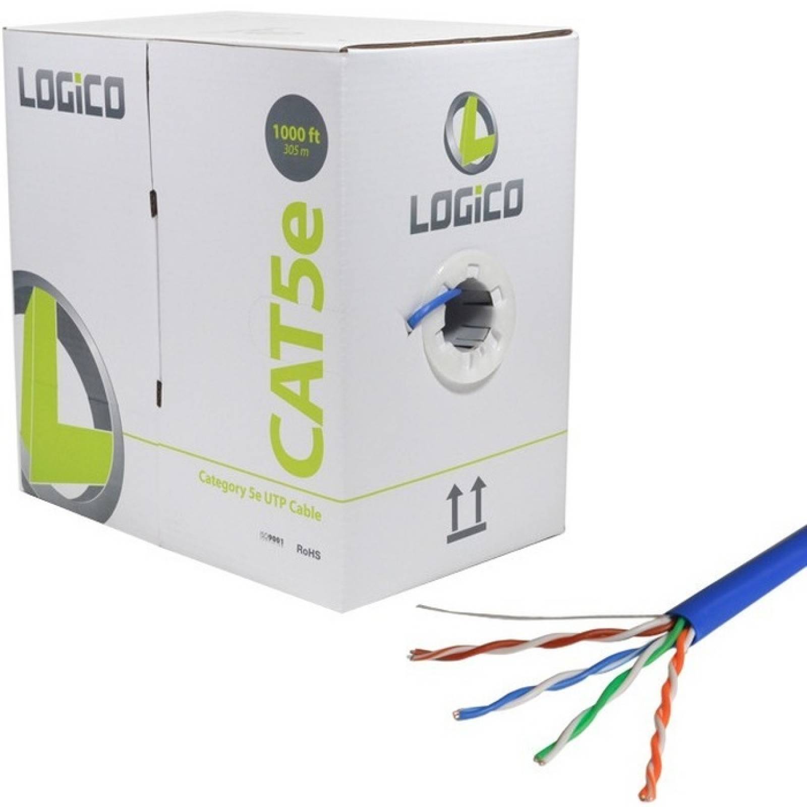 Cable Logico Cat5e UTP CCA azul