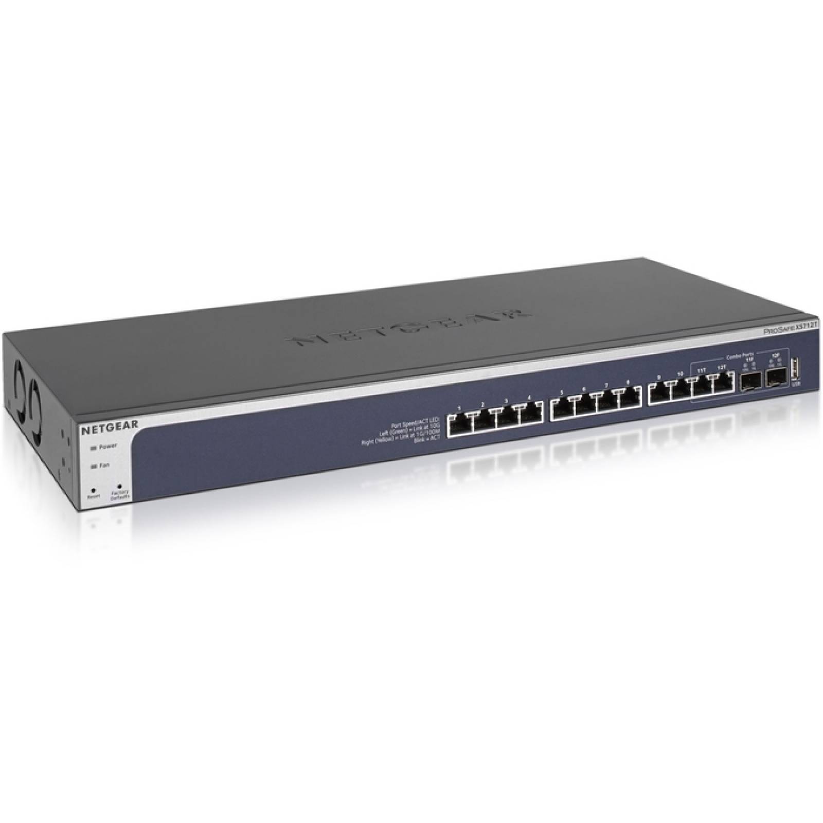 Netgear 10 Gigabit Ethernet Smart Managed Pro Switch de 12 puertos (XS712Tv2)