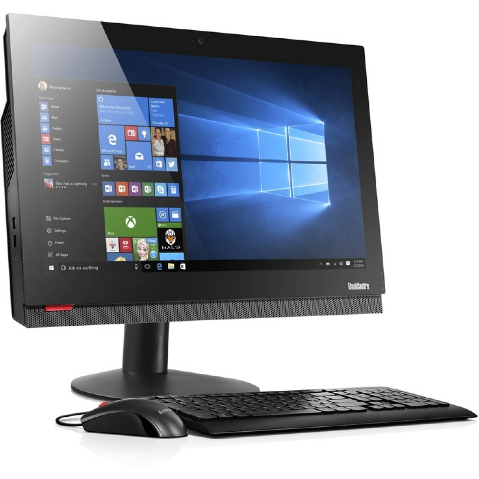 Computadora todo en uno ThinkCentre M810z 10NY000YUS de Lenovo  Intel Core i3 (6ta generacin) i36100 370 GHz  4 GB 