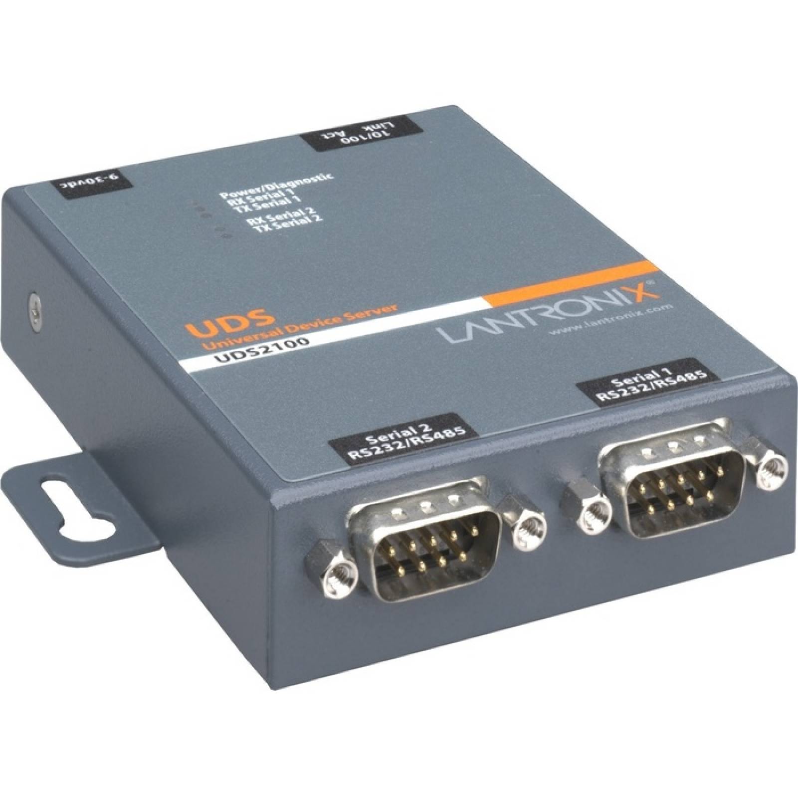 Lantronix 2 puertos serie (RS232  RS422  RS485) a servidor de dispositivo Ethernet IP  Internacional 110240 VCA