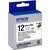 Epson LabelWorks Iron on (tela) Cartucho de cinta LK  12 quotnegro sobre blanco
