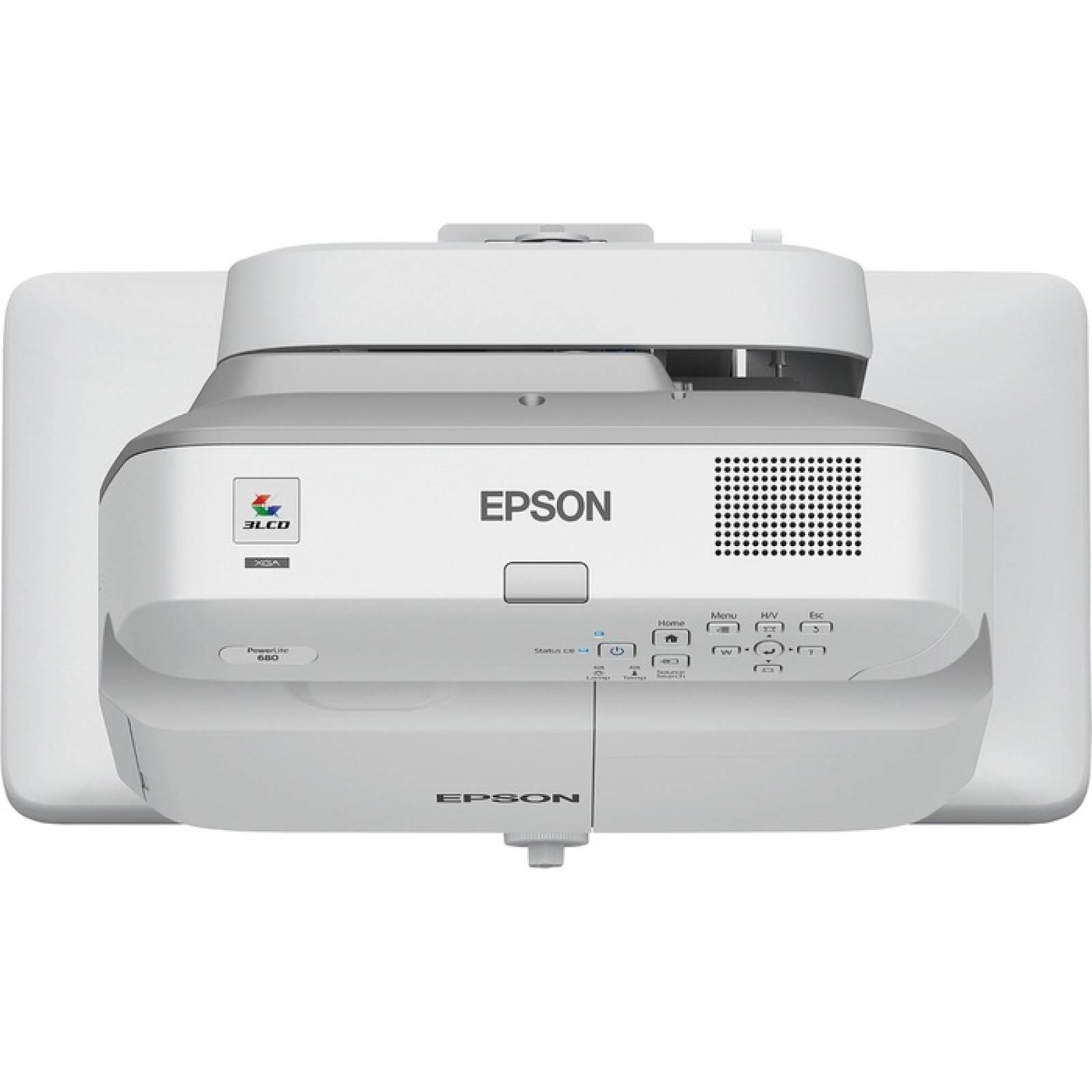 Epson PowerLite 680 Proyector LCD de tiro ultra corto  HDTV  4 3