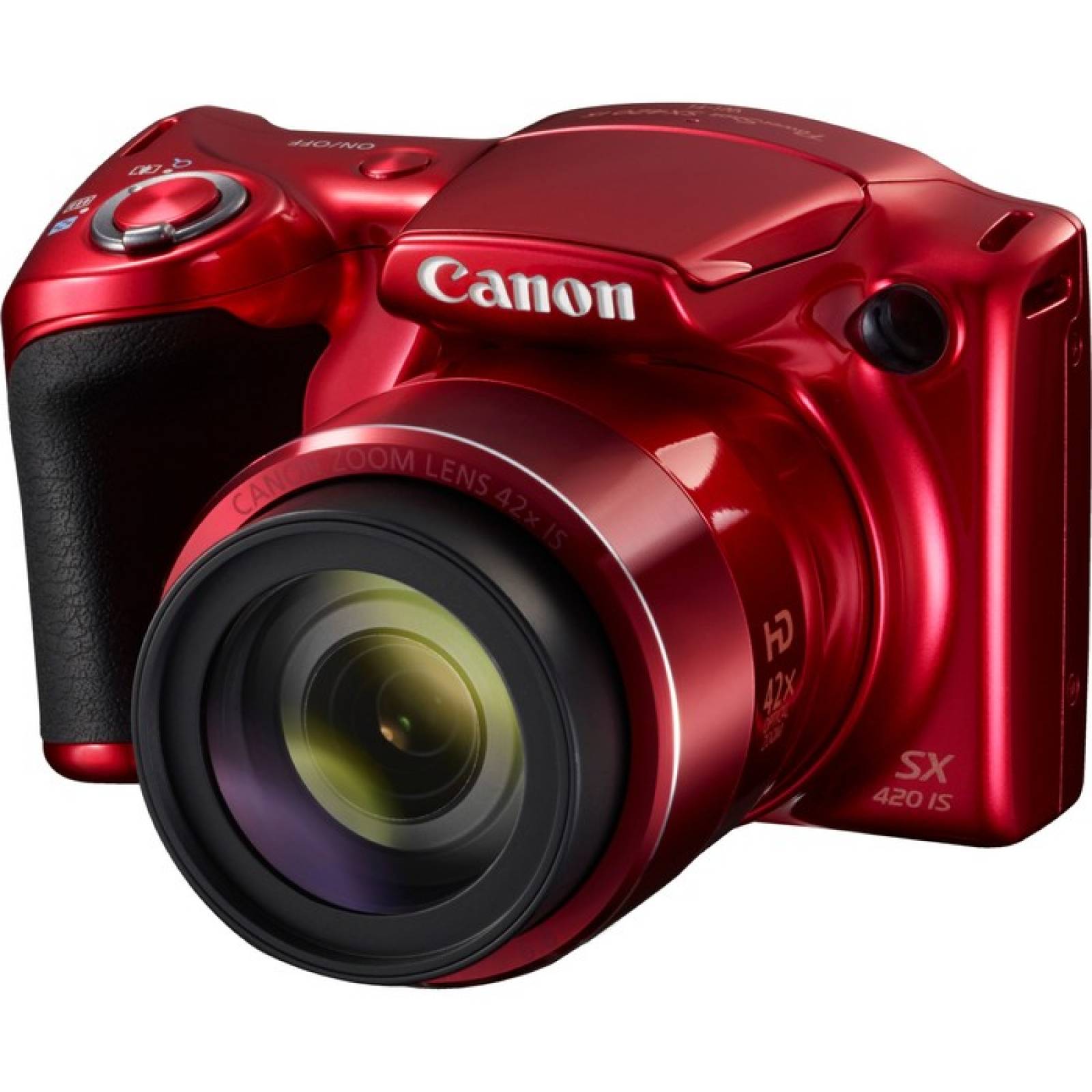 Canon PowerShot SX420 IS Cmara compacta de 20 megapxeles  Rojo