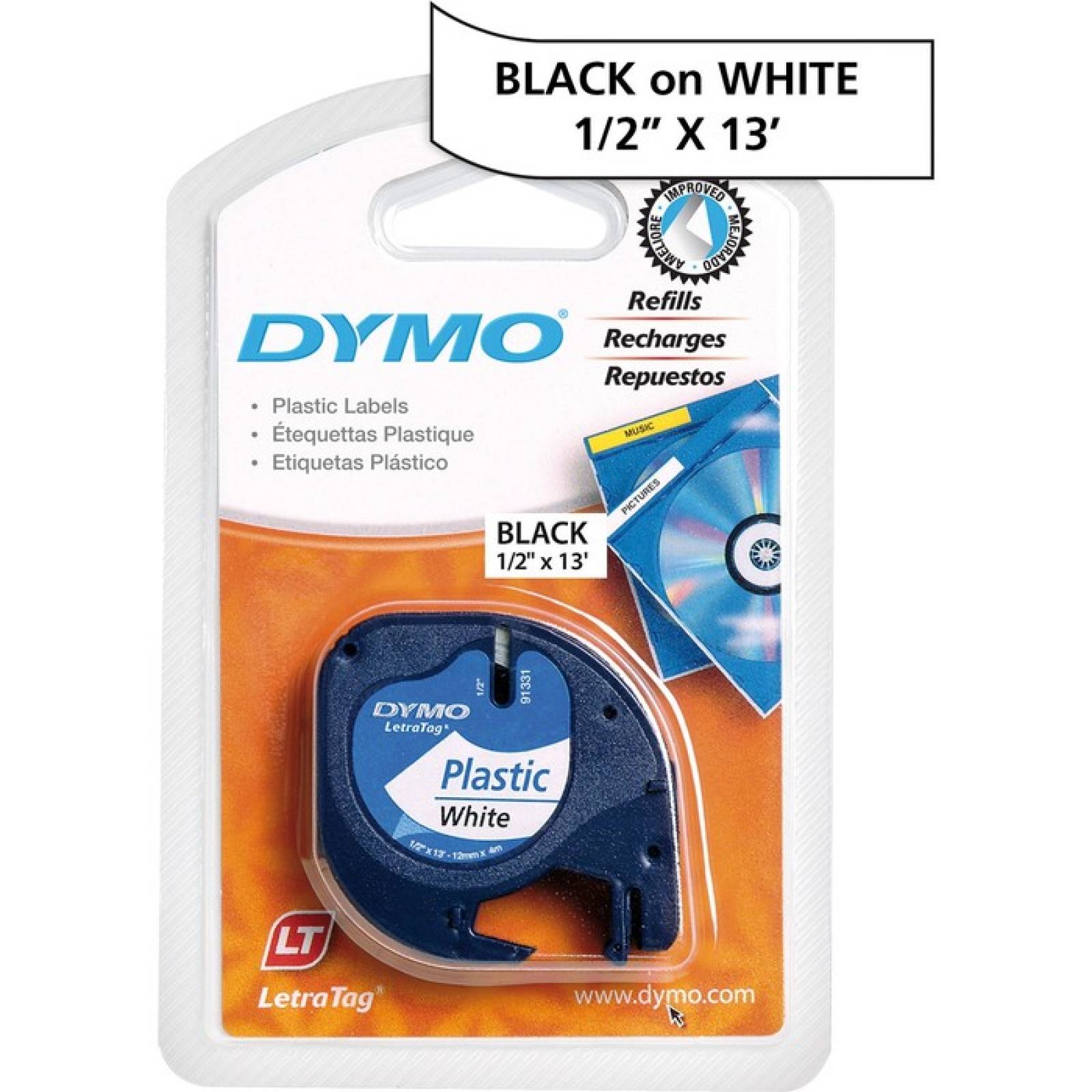 Dymo LetraTag Label Maker cartucho de cinta