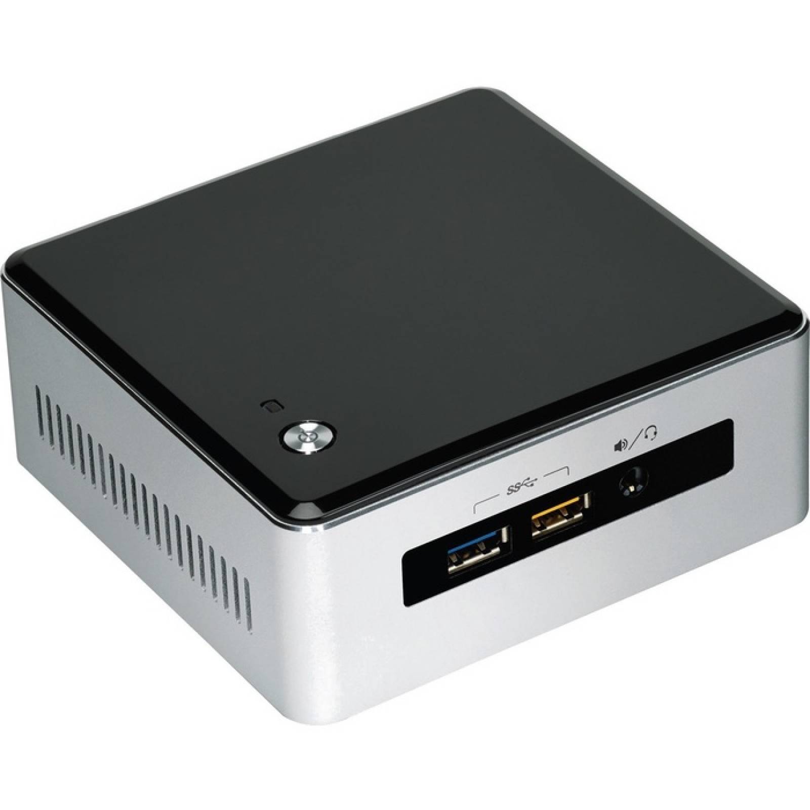 Computadora de escritorio Intel NUC5CPYH Intel Celeron N3050 DDR3L SDRAM de 160 GHz Mini PC Plateado Negro