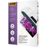 Fellowes Glossy Superquick Pouches Carta 3 Mil Paquete De 100