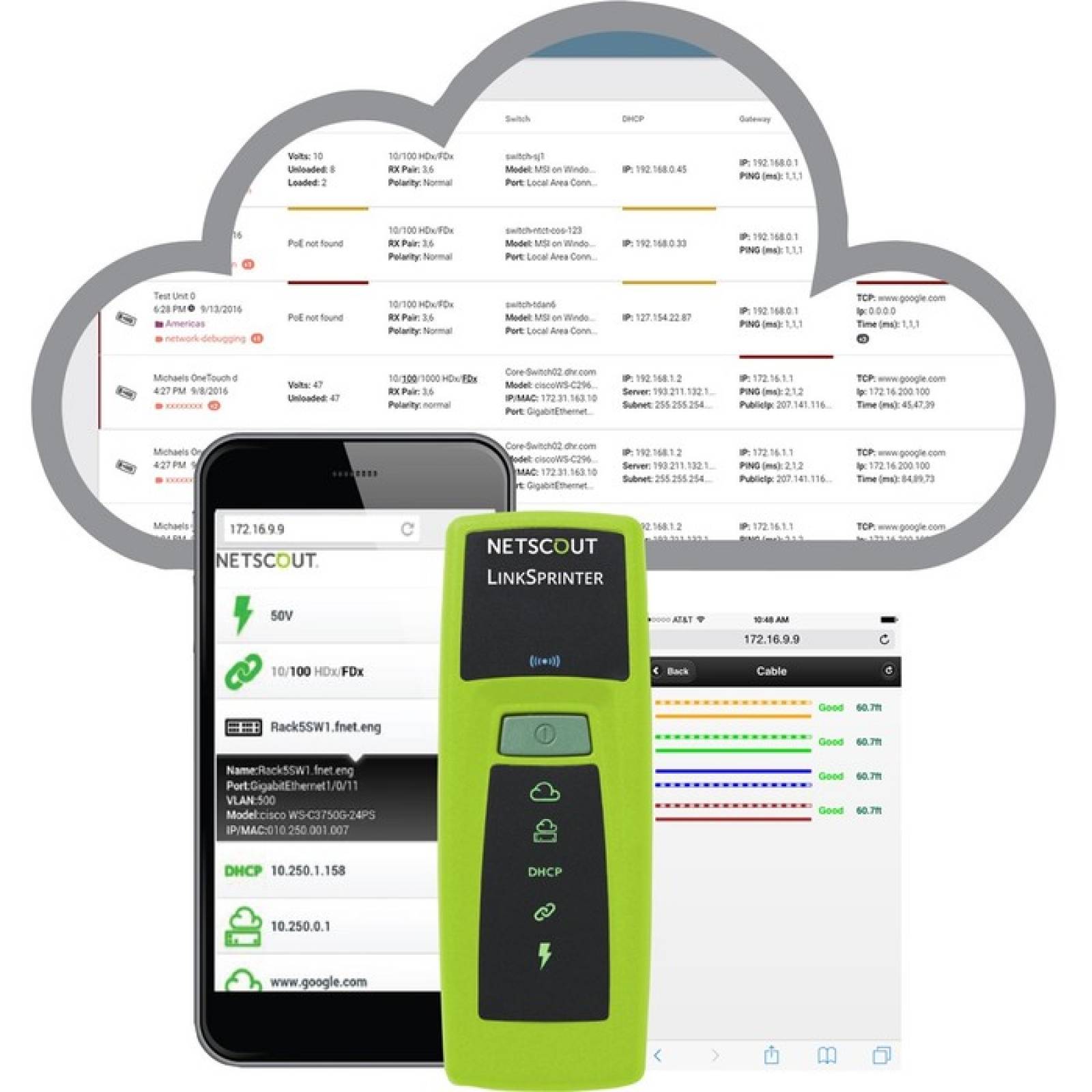 NetScout LinkSprinter Network Tester