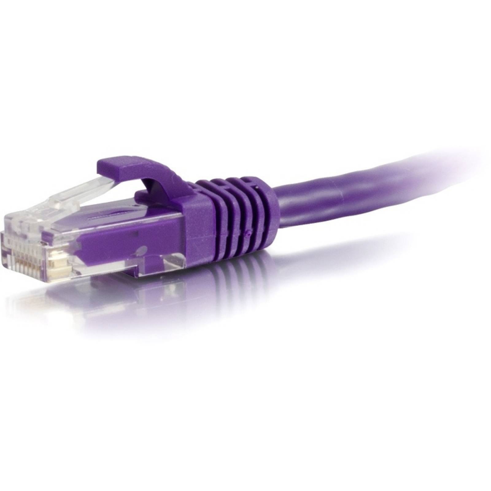 C2G 6in Cat6 Cable de conexin de red sin apantallamiento (UTP) sin proteccin (prpura)