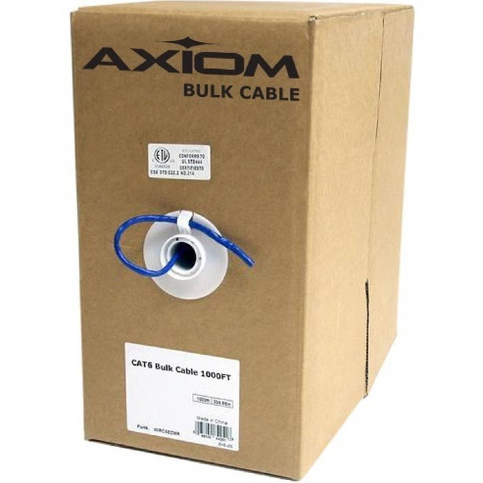 Axiom CAT5e Plenum Bulk Cable Spool 1000FT (rojo)