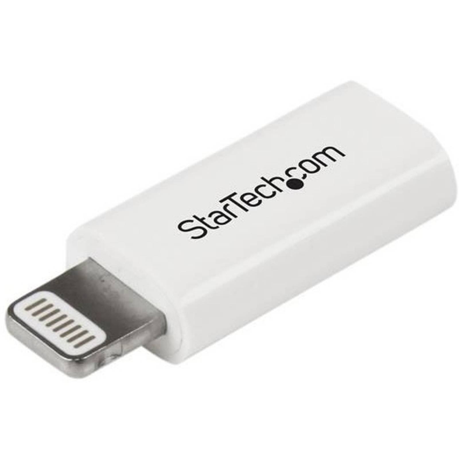 StarTechcom Adaptador Lightning de 8 pines Apple White a Micro USB para iPhone iPod iPad