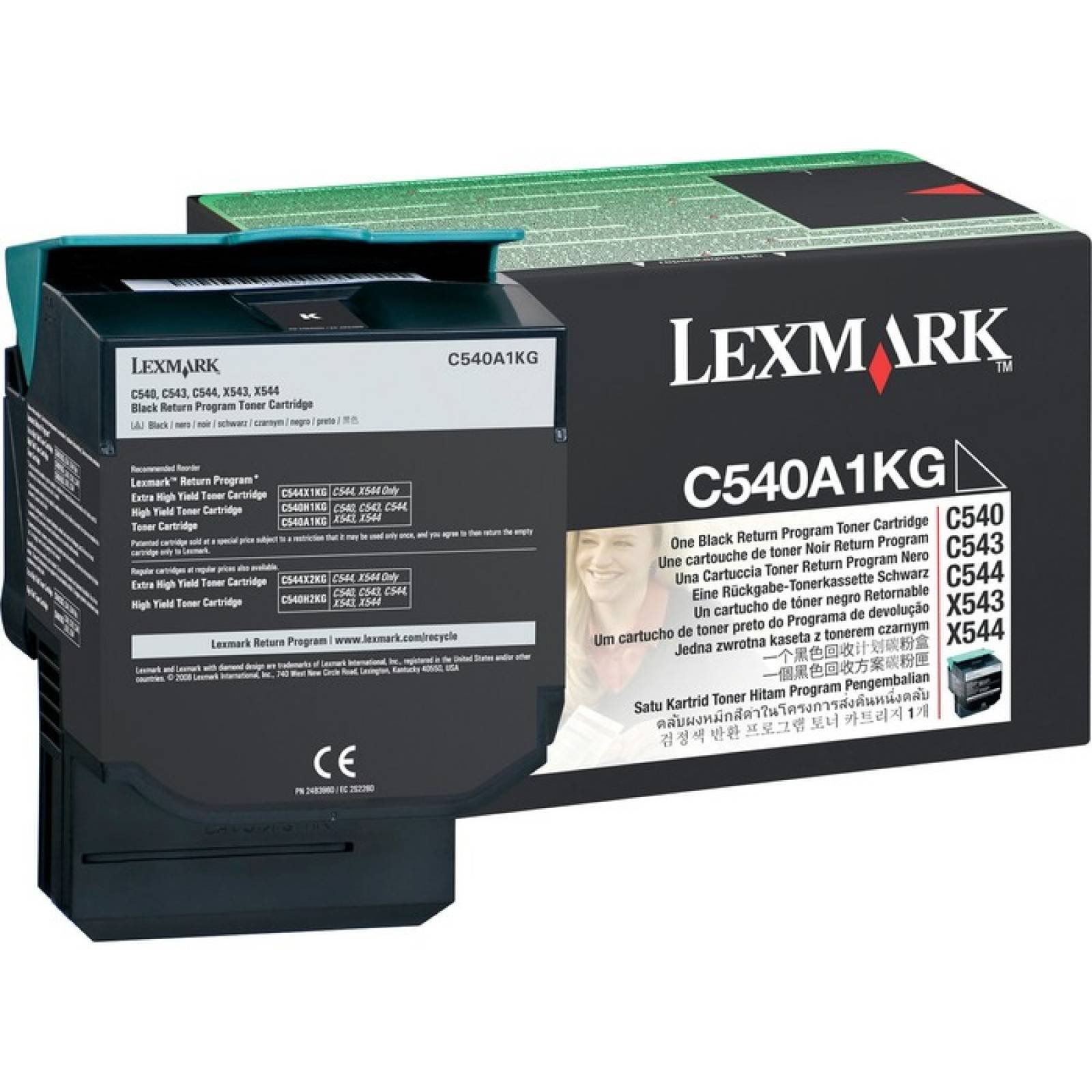 Cartucho de tner Lexmark C540A1KG