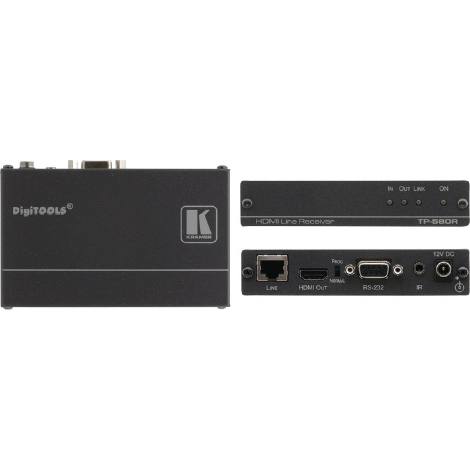 Kramer HDMI RS232 bidireccional e IR sobre HDBaseT Receptor de par trenzado