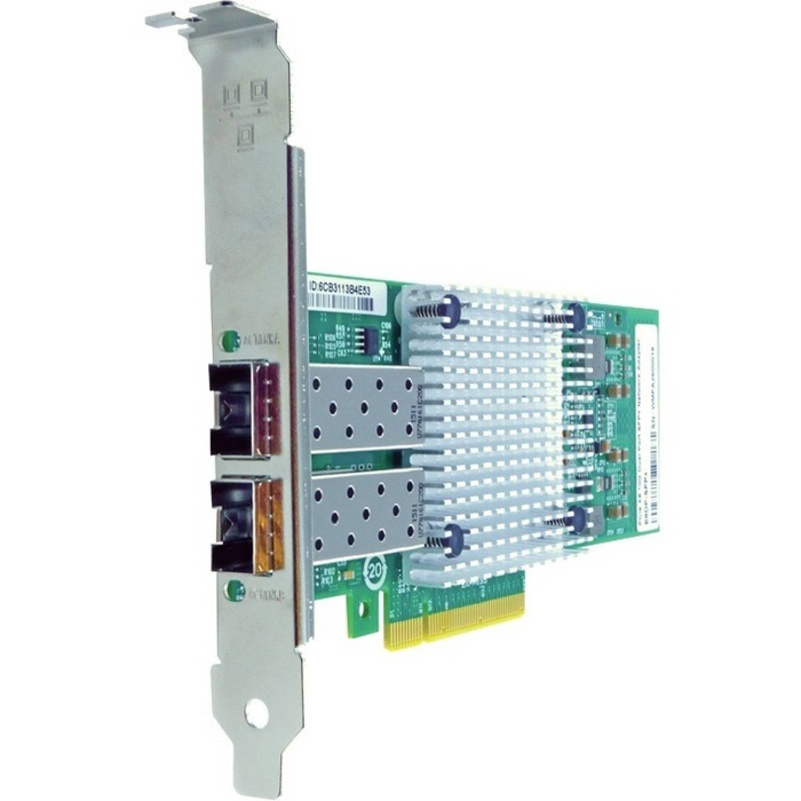 Adaptador de red de fibra de doble puerto Axiom PCIe x8 10Gbs para Dell